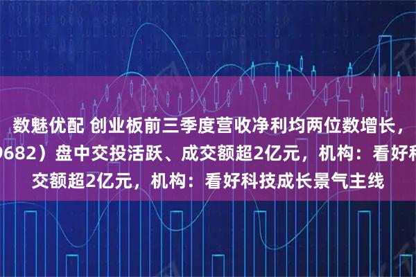 数魅优配 创业板前三季度营收净利均两位数增长,创业50ETF(159682)盘中交投活跃、成交额超2亿元,机构:看好科技成长景气主线