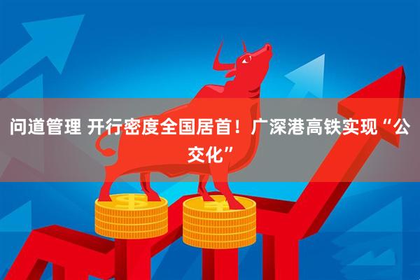 问道管理 开行密度全国居首！广深港高铁实现“公交化”